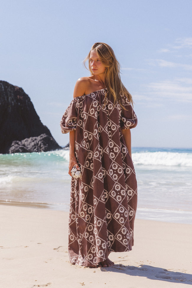 Kyra Maxi Dress ~ Lilac Gauze