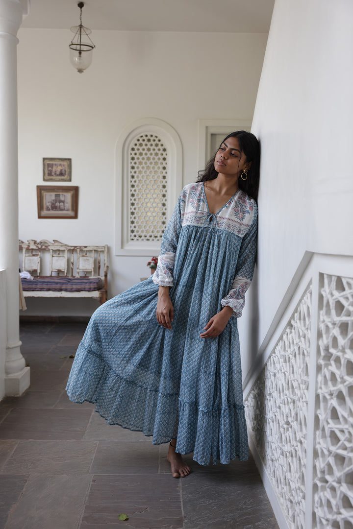 Rooh Maxi Dress ~ Heritage Blue