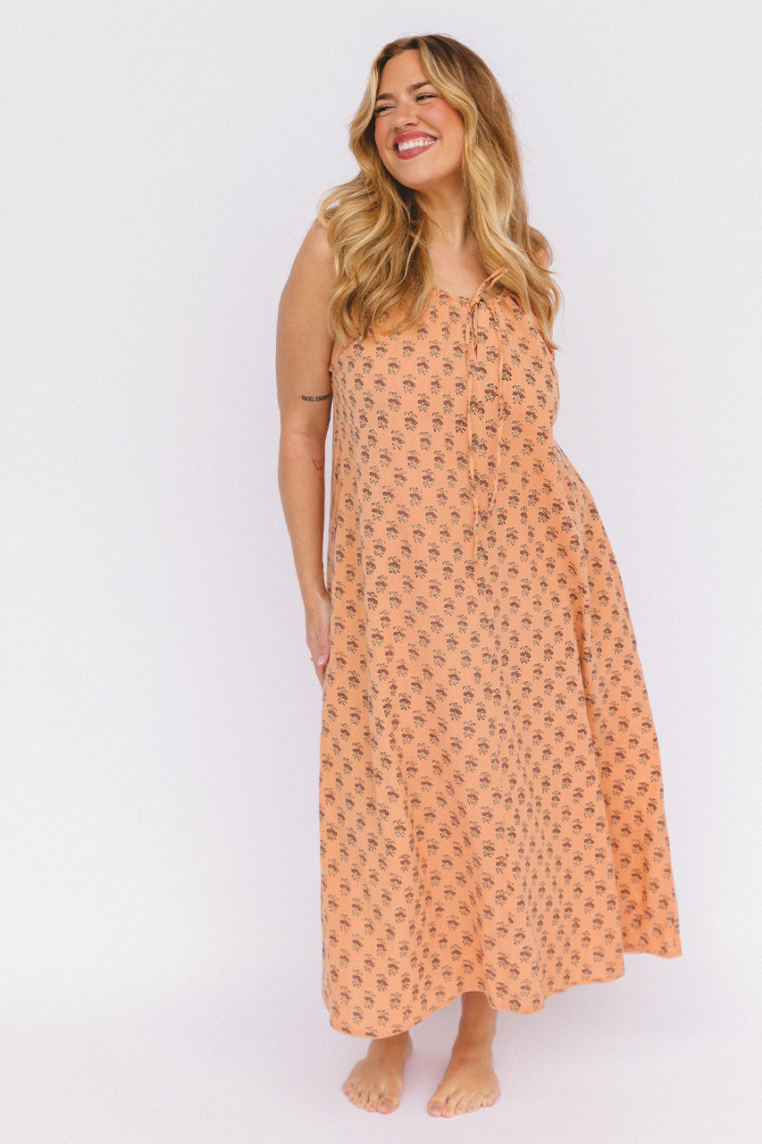 Sundress Midi ~ Peach