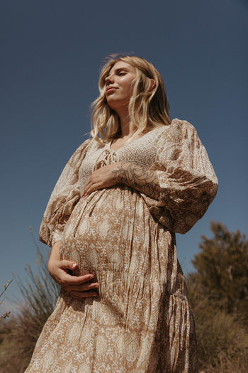 Jasmine Midi Dress - Shell