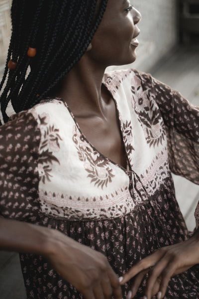 Rooh Mini Dress ~ Cacao