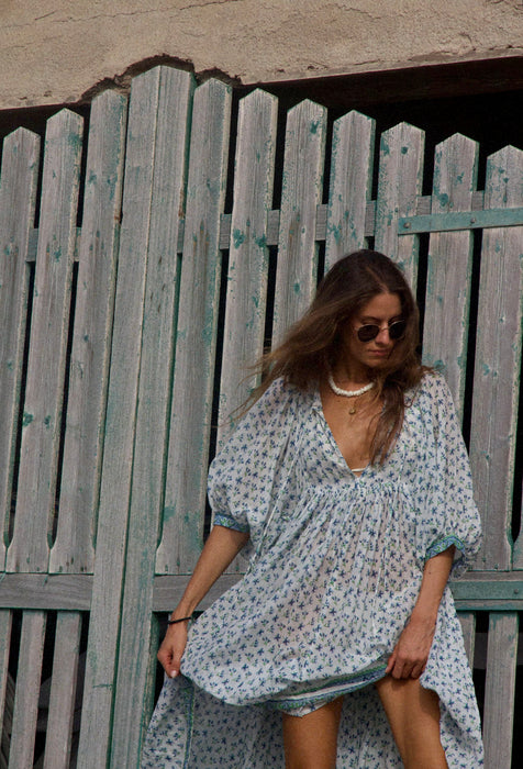 Kyra Maxi Dress ~  Azure