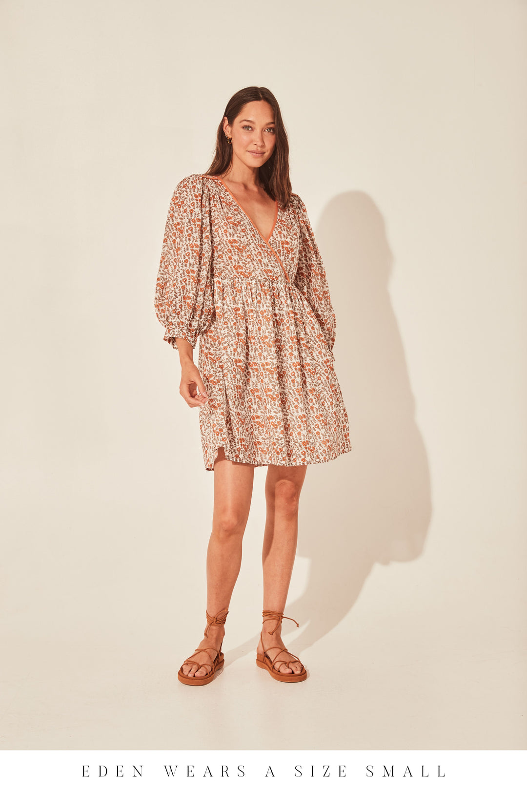 Binita Mini Dress ~ Apricot