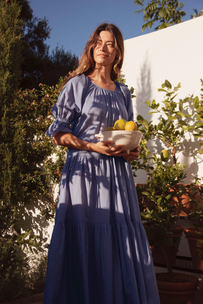 Kyra Maxi Dress ~ Lilac Gauze