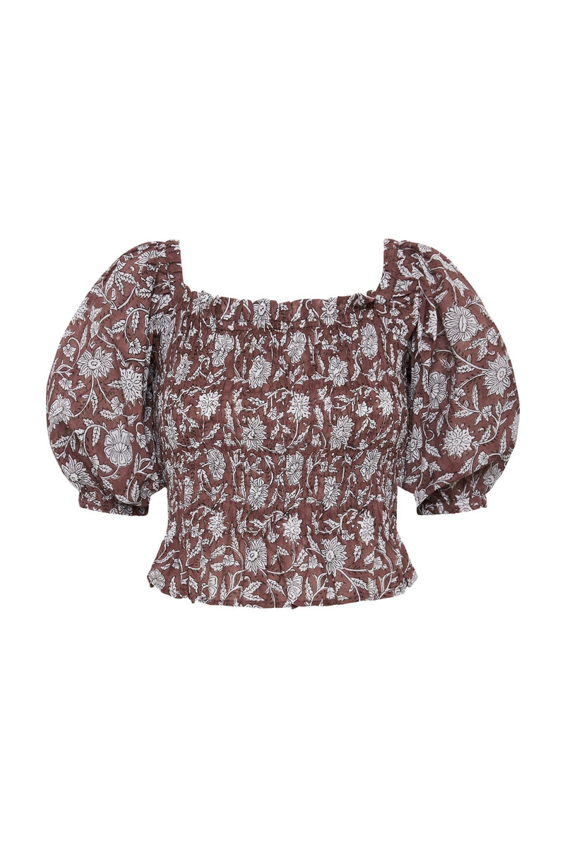 Saira Top ~ Chocolate